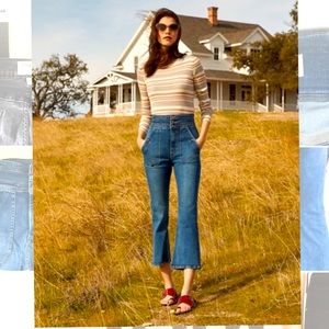 Frame Le Crop Flare Triple Waist Jeans Radford